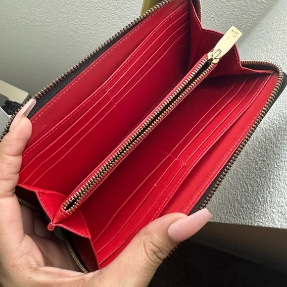 Christian Louboutin Panettone Spiked Black Wallet - Picture 6 of 14